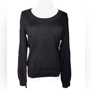 Soft 100 percent Cashmere Prive Black Cashmere Blouse
